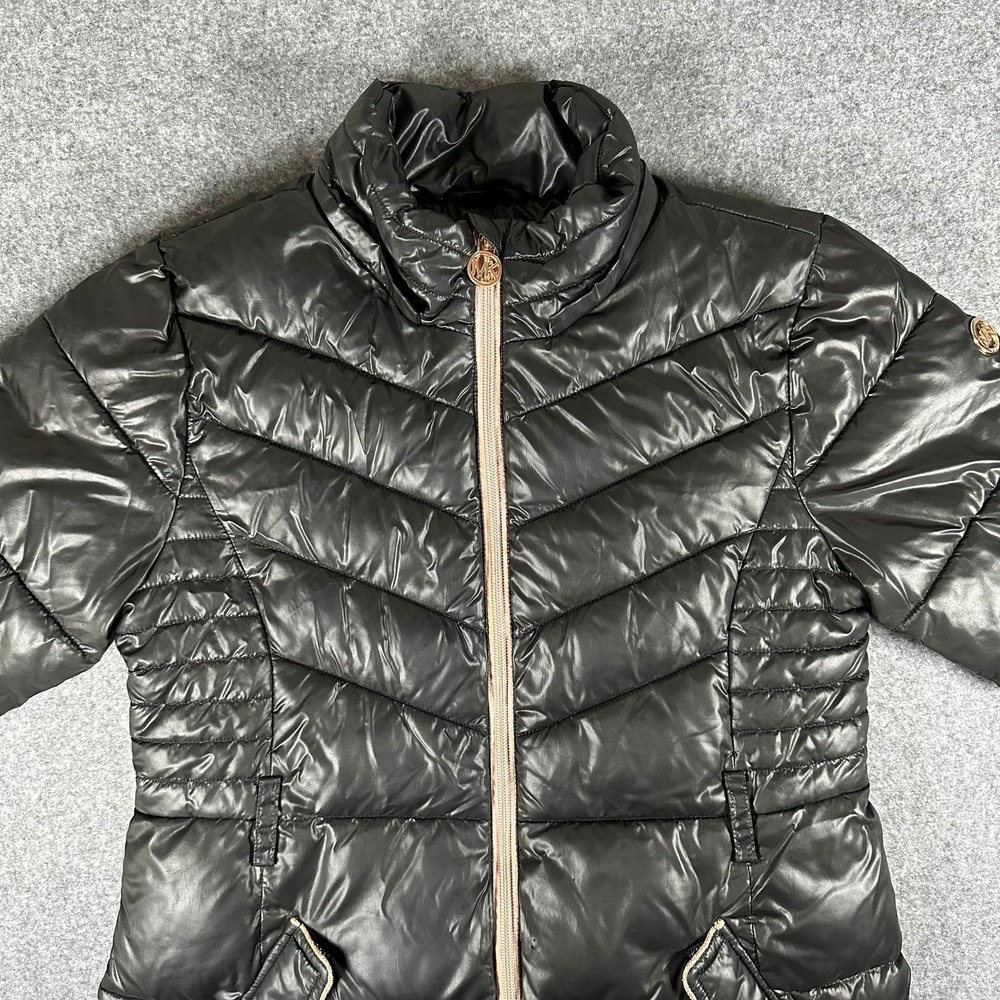 Michael Kors Girls Size 14 Black‎ Puffer Coat Quilted Lightweight Jacket